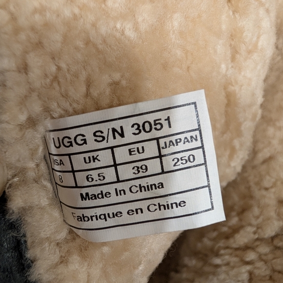 UGG Jillian Black Suede Leather Sherpa Lined Tall Riding Boots Sz 8 - Picture 8 of 10